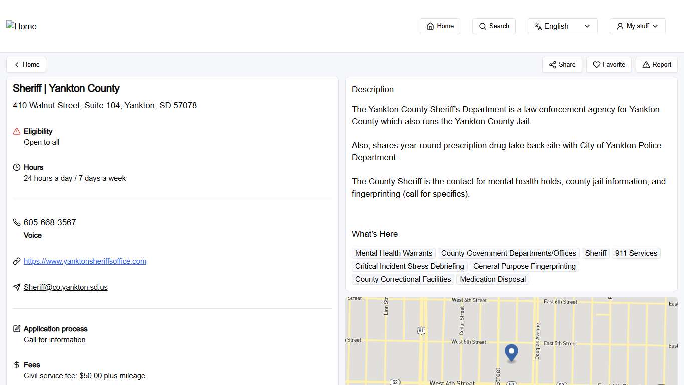 Sheriff Yankton County